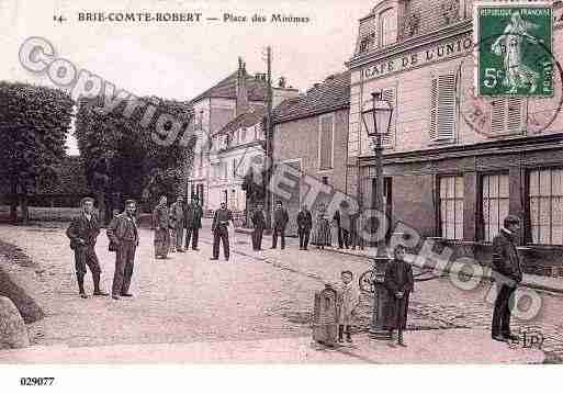 Ville de BRIECOMTEROBERT, carte postale ancienne