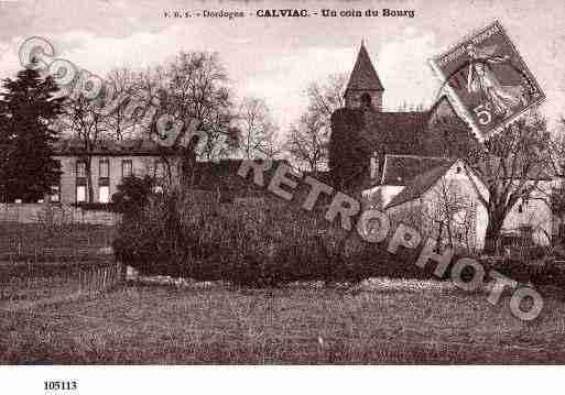 Ville de CALVIACENPERIGORD, carte postale ancienne