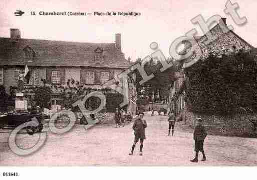 Ville de CHAMBERET, carte postale ancienne