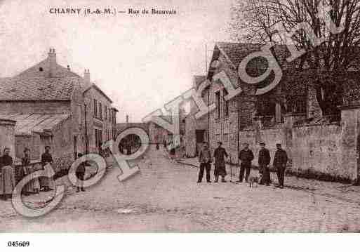 Ville de CHARNY, carte postale ancienne