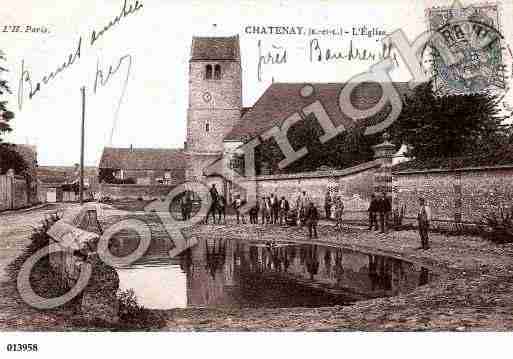 Ville de CHATENAY, carte postale ancienne
