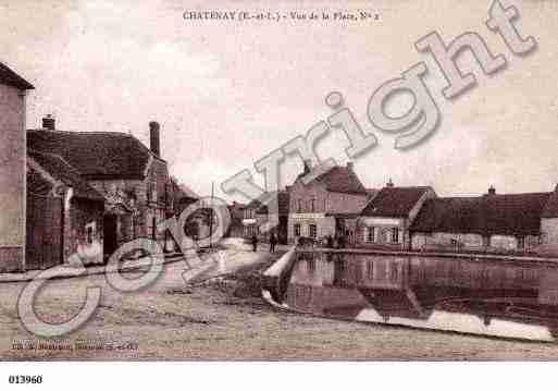 Ville de CHATENAY, carte postale ancienne