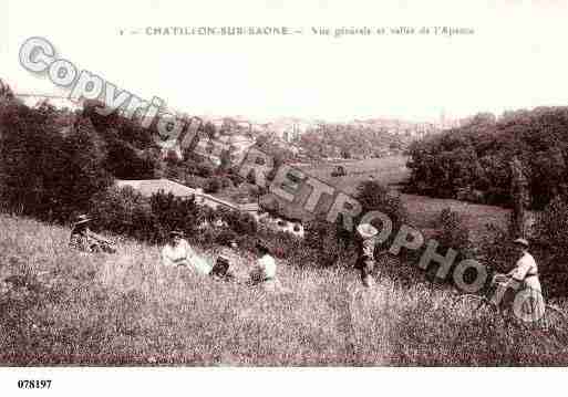 Ville de CHATILLON, carte postale ancienne