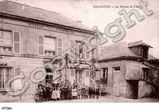 Ville de CHAUDUN, carte postale ancienne