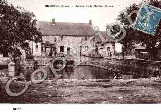 Ville de CHAUDUN, carte postale ancienne