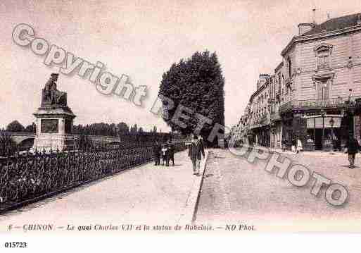 Ville de CHINON, carte postale ancienne