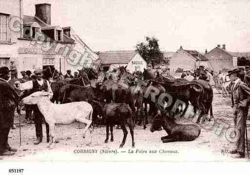 Ville de CORBIGNY, carte postale ancienne