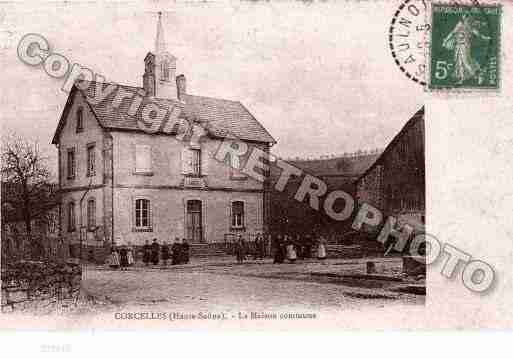 Ville de CORCELLES, carte postale ancienne