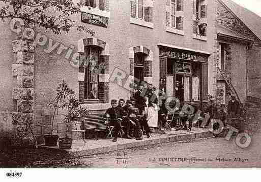 Ville de COURTINE(LA), carte postale ancienne