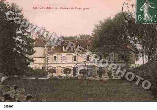 Ville de CREVECOEURENBRIE, carte postale ancienne