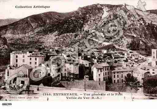 Ville de ENTREVAUX, carte postale ancienne