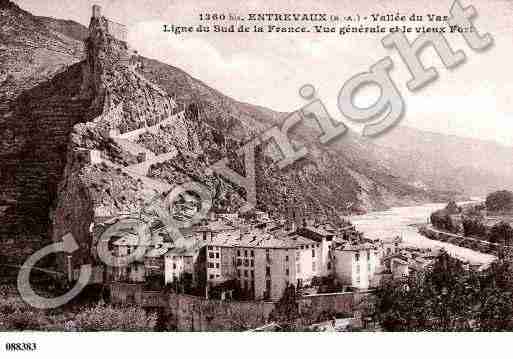 Ville de ENTREVAUX, carte postale ancienne