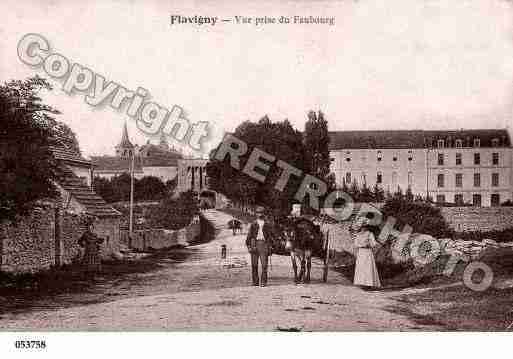 Ville de FLAVIGNYSUROZERAIN, carte postale ancienne
