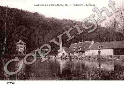 Ville de FLEURY, carte postale ancienne