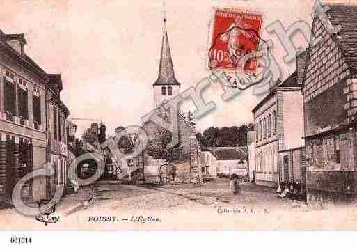 Ville de FOISSYSURVANNE, carte postale ancienne