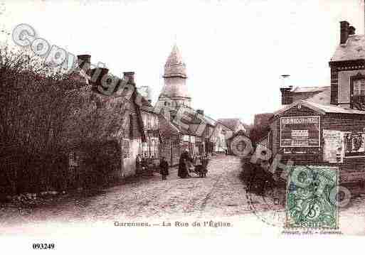 Ville de GARENNESSUREURE, carte postale ancienne