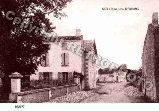 Ville de GEAY, carte postale ancienne Ville de GEAY, carte postale ancienne