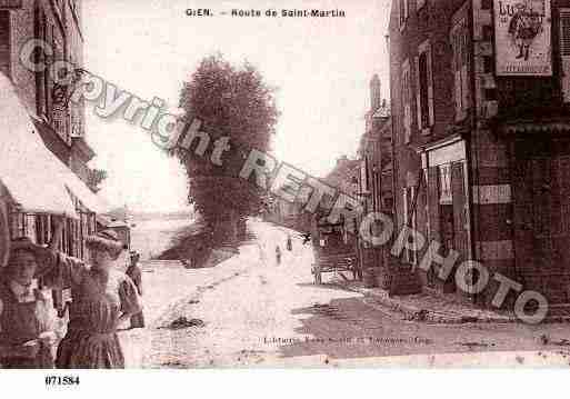 Ville de GIEN, carte postale ancienne