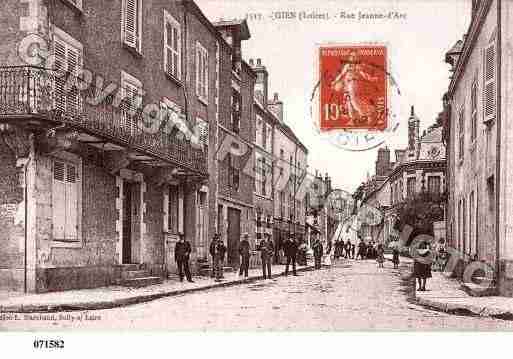 Ville de GIEN, carte postale ancienne