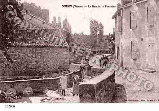 Ville de GOUEX, carte postale ancienne