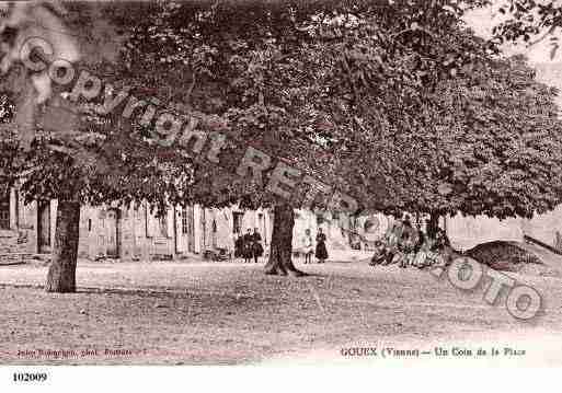 Ville de GOUEX, carte postale ancienne