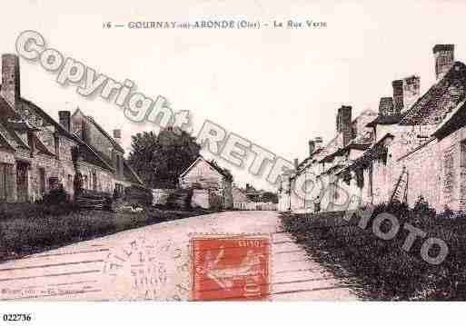 Ville de GOURNAYSURARONDE, carte postale ancienne