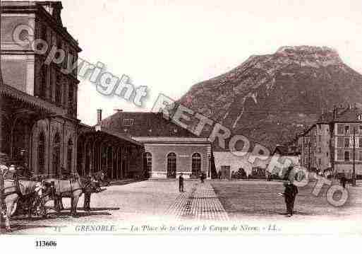 Ville de GRENOBLE, carte postale ancienne