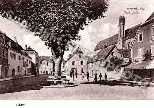 Ville de GUEBWILLER, carte postale ancienne