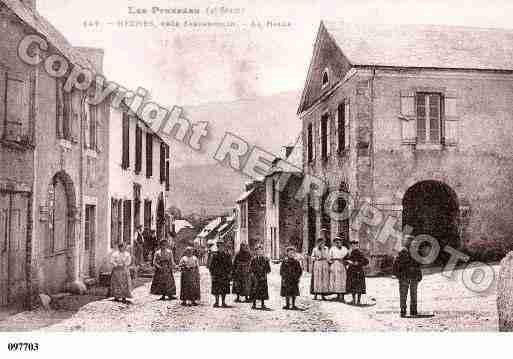 Ville de HECHES, carte postale ancienne