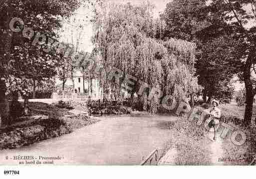 Ville de HECHES, carte postale ancienne