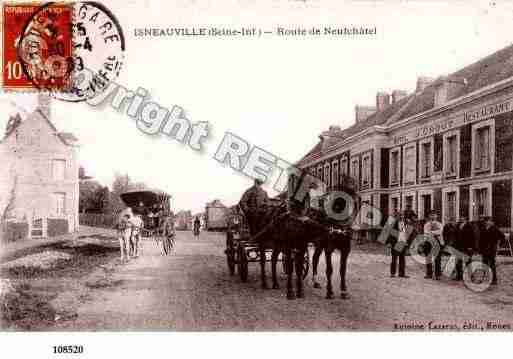 Ville de ISNEAUVILLE, carte postale ancienne