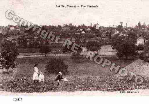 Ville de LAIN, carte postale ancienne