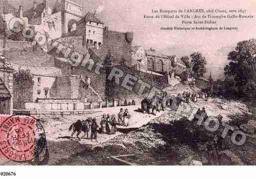 Ville de LANGRES, carte postale ancienne