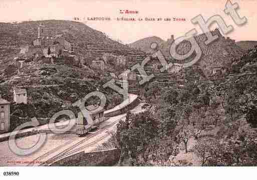 Ville de LASTOURS, carte postale ancienne