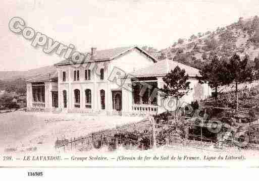 Ville de LAVANDOU(LE), carte postale ancienne