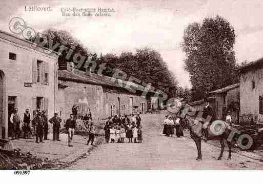 Ville de LETRICOURT, carte postale ancienne