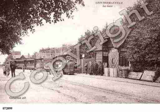 Ville de LIONSURMER, carte postale ancienne