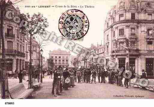 Ville de LORIENT, carte postale ancienne