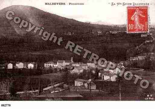 Ville de MALREVERS, carte postale ancienne