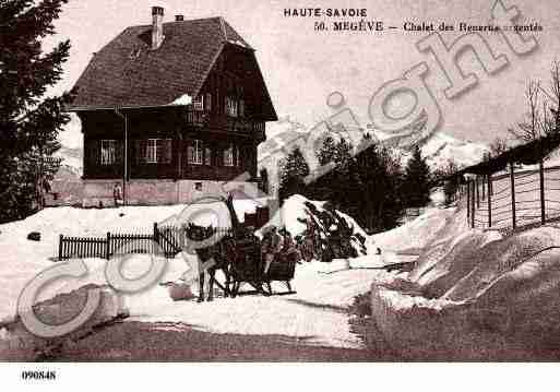 Ville de MEGEVE, carte postale ancienne