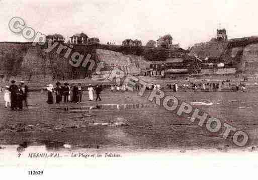 Ville de MESNILVAL, carte postale ancienne