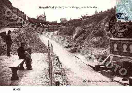 Ville de MESNILVAL, carte postale ancienne