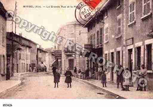 Ville de MIRIBEL, carte postale ancienne