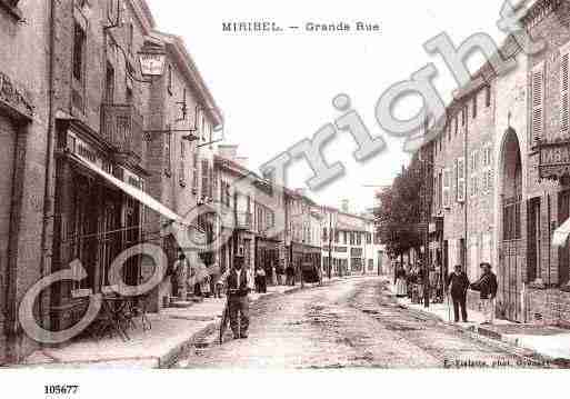 Ville de MIRIBEL, carte postale ancienne