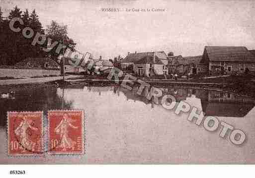 Ville de MISSERY, carte postale ancienne