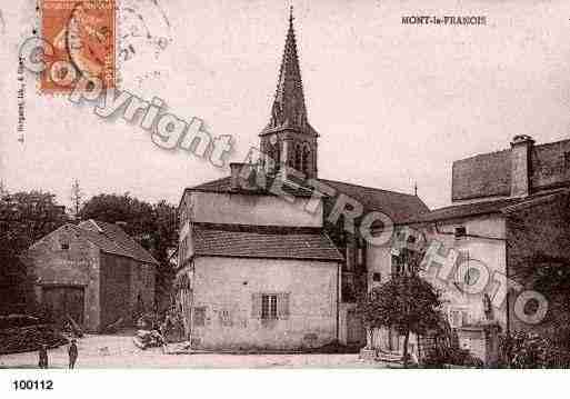 Ville de MONTLEFRANOIS, carte postale ancienne