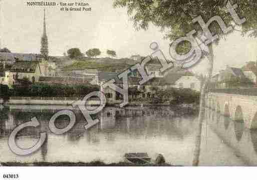 Ville de MONTBELIARD, carte postale ancienne