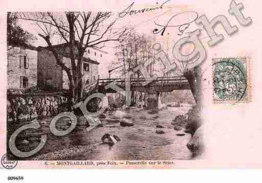 Ville de MONTGAILHARD, carte postale ancienne