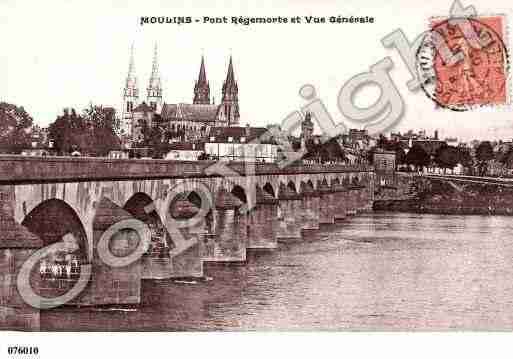 Ville de MOULINS, carte postale ancienne