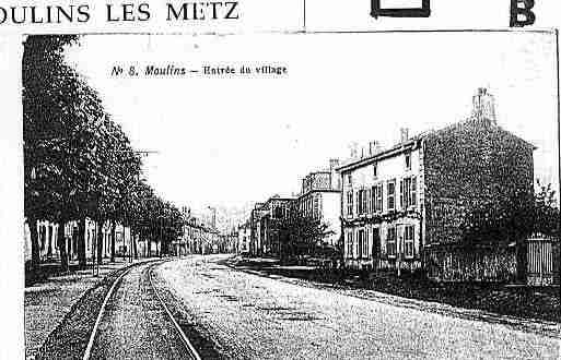 Ville de MOULINSLESMETZ, carte postale ancienne